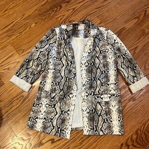 Cami NYC Woman’s Snakeskin Silk Blazer Size XS